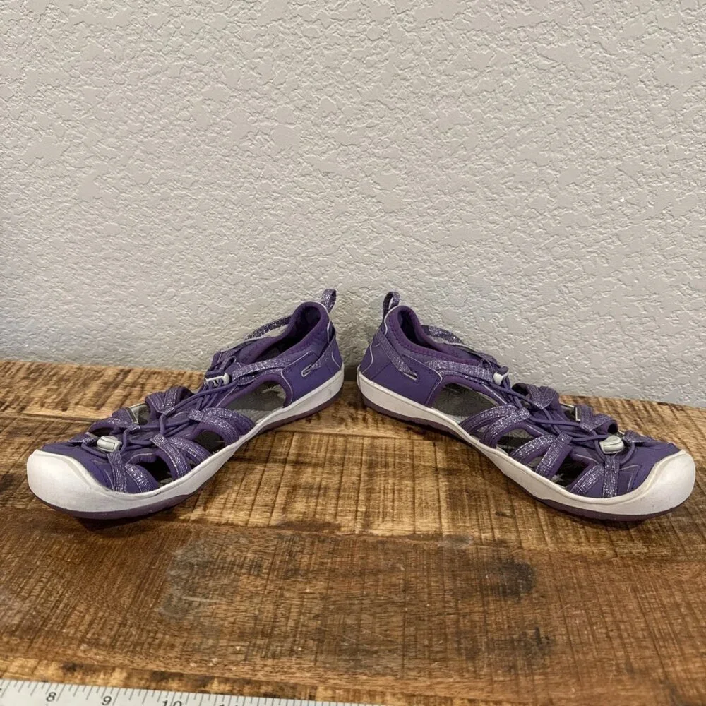 Keen Womens Whisper Closed Toed Sports Sandal Size 6 Purple Gray Hiking